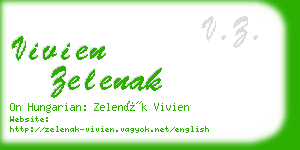 vivien zelenak business card